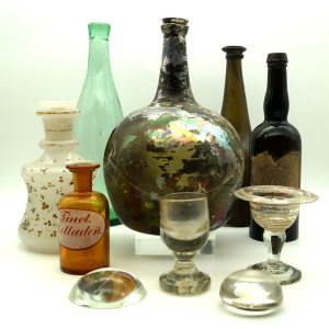 Vintage Henkelvase, VEB Strehla um 1960
